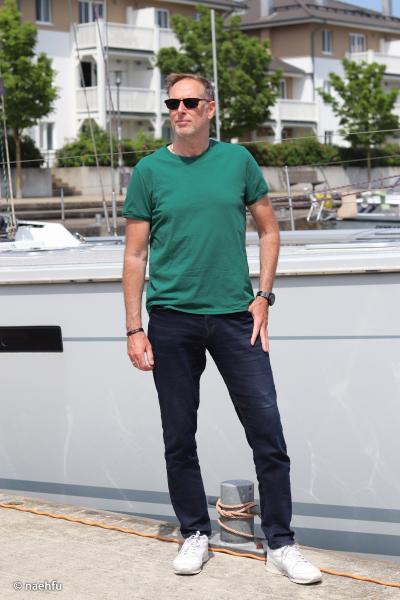 Piquejersey Uni Petrol by Swafing 